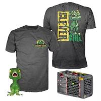 Набор Футболка + Фигурка Funko Pop Tees: Jurassic Park – Clever Raptor (XL)