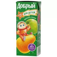 Сок Добрый для детей Яблоко-Груша, без сахара