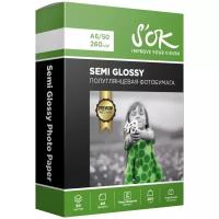 Бумага S'OK A6 Semi Glossy 260 г/м²