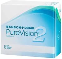 Контактные линзы Bausch & Lomb PureVision 2 HD, 6 шт., R 8,6, D -3,75, бесцветный, 1 уп