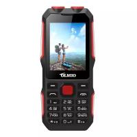 Телефон OLMIO X02, черный/красный