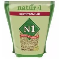 Комкующийся наполнитель N1 Naturel Растительный, 4.5 л