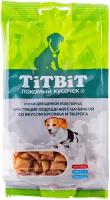 TitBit Хрустящие подушечки с начинкой со вкусом кролика и творога для щенков 95г