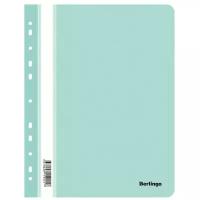 Папка-скоросшиватель пластик. перф. Berlingo, А4, 180мкм, мятный, 20 шт. в упаковке
