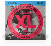 EXL145 XL NICKEL WOUND Струны для электрогитары Heavy 12-54 D`Addario