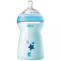 Chicco Бутылочка Natural Feeling, 330 мл, с 6 месяцев, azzurro