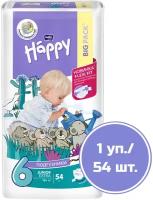 Bella Baby Happy Подгузники Junior Extra 6, 16+ кг., 54 шт