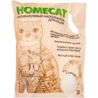 HOMECAT наполнитель силикагелевый впитывающий Стандарт 1,6 кг., 3,8 л