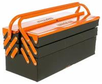 Ящик с органайзером АвтоDело 44214, 40x20x20 см, черный/оранжевый