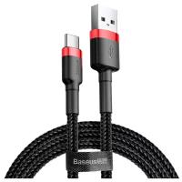 Кабель Baseus cafule Cable USB For Type-C 3A 0.5M Red+Black