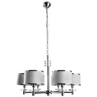 Люстра Arte Lamp Furore A3990LM-6CC, E14, 360 Вт, кол-во ламп: 6 шт., цвет арматуры: серебристый, цвет плафона: белый