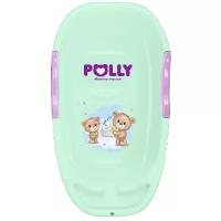 Ванночка Полимербыт Polly с аппликацией, зеленый, 25 л, 42х27.5х75 см