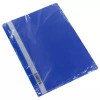 Папка-скоросшиватель пластик. OfficeSpace, А4, 160мкм, синяя с прозр. верхом, 10 шт