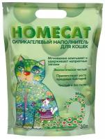 Впитывающий наполнитель Homecat Силикагелевый Яблоко