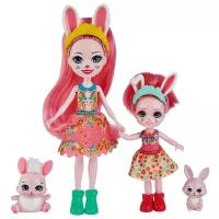 Игровой набор Enchantimals Сестрички с питомцами, HCF79-HCF84 Бри и Беделия Кроля