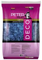 Щепа декоративная PETER PEAT Deco Line синяя, 60 л, 25 кг