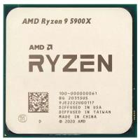 Процессор AMD Ryzen 9 5900X OEM / 3.7-4.8 GHz, 12 cores, 24 threads, 64MB L3, 105W TDP, AM4, 7nm / 100-000000061