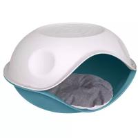 Домик Lilli Pet Bed Ufo для домашних животных с подушкой, 57x48x32см, голубой