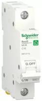 Автоматический выключатель Systeme Electric (schneider Electric) SCHNEIDER ELECTRIC RESI9 (АВ) С 16А 1P 6000А, R9F12116