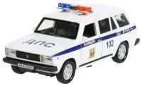 Модель машины Технопарк ВАЗ-2104 Жигули, Полиция, инерционная, свет, звук 2104-12SLРОL-WН