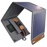 Зарядное устройство Choetech Foldable Solar Powered Charger от солнечной энергии 14W, цвет Серый (SC004)