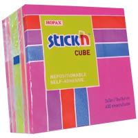 Stick'n Блок неоновый пастельный самоклеящийся 76 x 76мм 400 листов 4 цвета