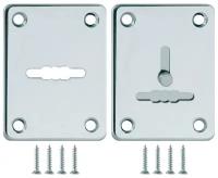 Декоративная накладка на сув. замок Fuaro (Фуаро) ESC081/082-CP-8 сталь (хром) (1пара)