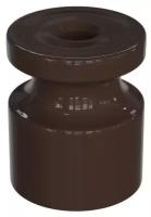 Изолятор универсальный пластиковый, цвет - коричневый (100шт/уп). Серия 