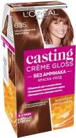 L'Oreal Paris Casting Creme Gloss стойкая краска-уход для волос, 635 шоколадное пралине