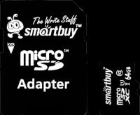 SmartBuy Карта памяти SmartBuy MicroSD XC 64 ГБ class 10 (с адаптером)