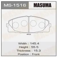 Колодки дисковые Masuma AN-707K (1/12) MS-1516, MS1516 MASUMA MS-1516