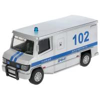Модель машины Технопарк Фургон Полиция, инерционная, свет, звук SB-19-12WB