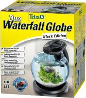 Аквариум Tetra Duo Waterfall Globe круглый, черный (6.8 л)