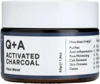 Q+A Очищающая маска для лица Activated Charcoal 50 гр