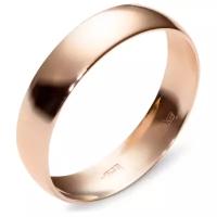 Эстет Обручальное кольцо из красного золота 01О010141