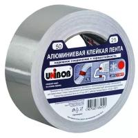 Алюминиевая лента Unibob, Фольгированный скотч, Повышенная прочность, 70 мкм, 50 мм * 25 м