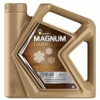 Синтетическое моторное масло Роснефть Magnum Coldtec 5W-40, 4 л