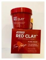 Очищающая глиняная маска для лица Missha Amazon Red Clay Pore Mask 110ml