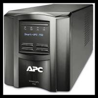 ИБП APC Smart-UPS 750VA/500W, Line-Interactive, LCD, Out: 220-240V 6xC13, SmartSlot, USB, COM, HS User Replaceable Bat, Black, 3(2) y.war
