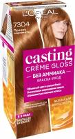L'Oreal Paris Casting Creme Gloss стойкая краска-уход для волос, 7304 пряная карамель, 254 мл
