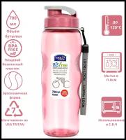 Бутылка для воды спортивная 700мл. розовая