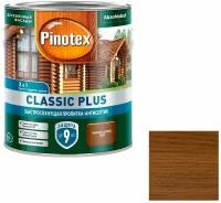 Пропитка декоративная для защиты древесины Pinotex Classic Plus 3 в 1 тиковое дерево 2,5 л