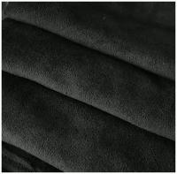 Ткань Флис черный антипиллинг пл.180 гр, отрез 3 метра, ширина 150 см