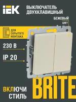 Выключатель IEK BR-V20-0-10 BRITE, 10 А