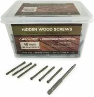 Саморезы Hidden Wood Screws C4 48 mm 700 шт, для скрытого крепежа террасной доски