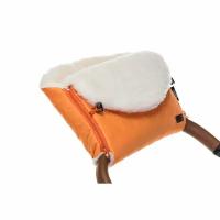 Муфта меховая для коляски Nuovita Polare Bianco (Arancio/Оранжевый)