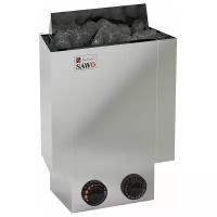 Электрическая банная печь Sawo Nordex Mini NRMN-23NB-Z 2.3 кВт 34 см 49.5 см 20 см серый.. 2 м³
