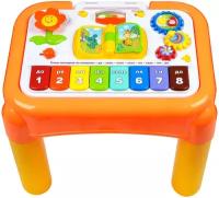 Интерактивная развивающая игрушка Жирафики Игровой центр Мультистолик, 939492, оранжевый