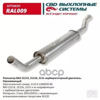 Резонатор Ваз 21213, 2129, 2131 Нерж Сталь. Cbd. Ral009 CBD арт. RAL009