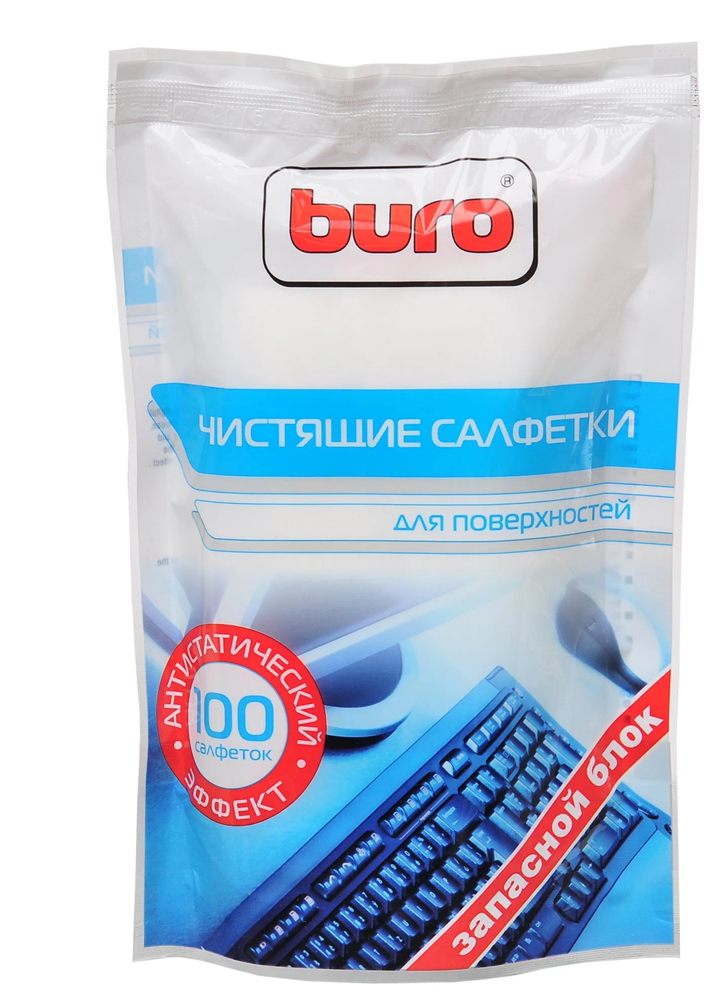 Buro BU-Zsurface влажные салфетки 100 шт. для оргтехники